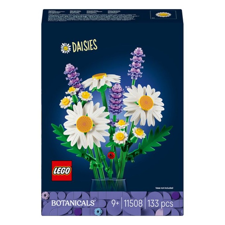 LEGO Botanicals 11508 Marguerites - Set de Bouquet Artificiel des 9 ans - Fleurs Colorées