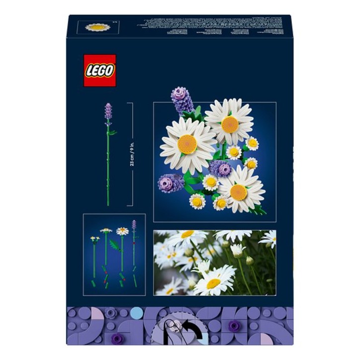 LEGO Botanicals 11508 Marguerites - Set de Bouquet Artificiel des 9 ans - Fleurs Colorées