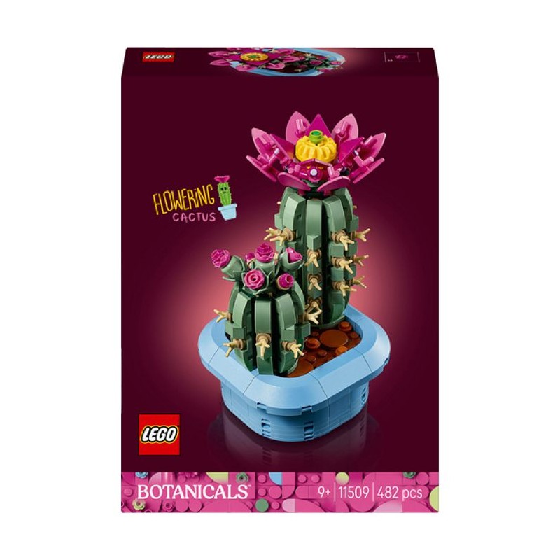 LEGO Botanicals 11509 Cactus Fleuri - Plante Artificielle des 9 ans -