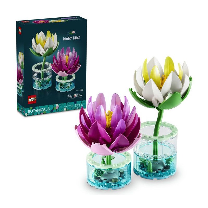 LEGO Botanicals 11511 Les Nénuphars - Set de Fleurs Artificielles des