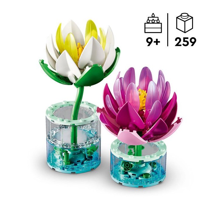 LEGO Botanicals 11511 Les Nénuphars - Set de Fleurs Artificielles des 9 ans - Décoration LEGO Botanicals 11511 Les Nénuphars - Set de Fleurs Artificielles des 9 ans - Décoration