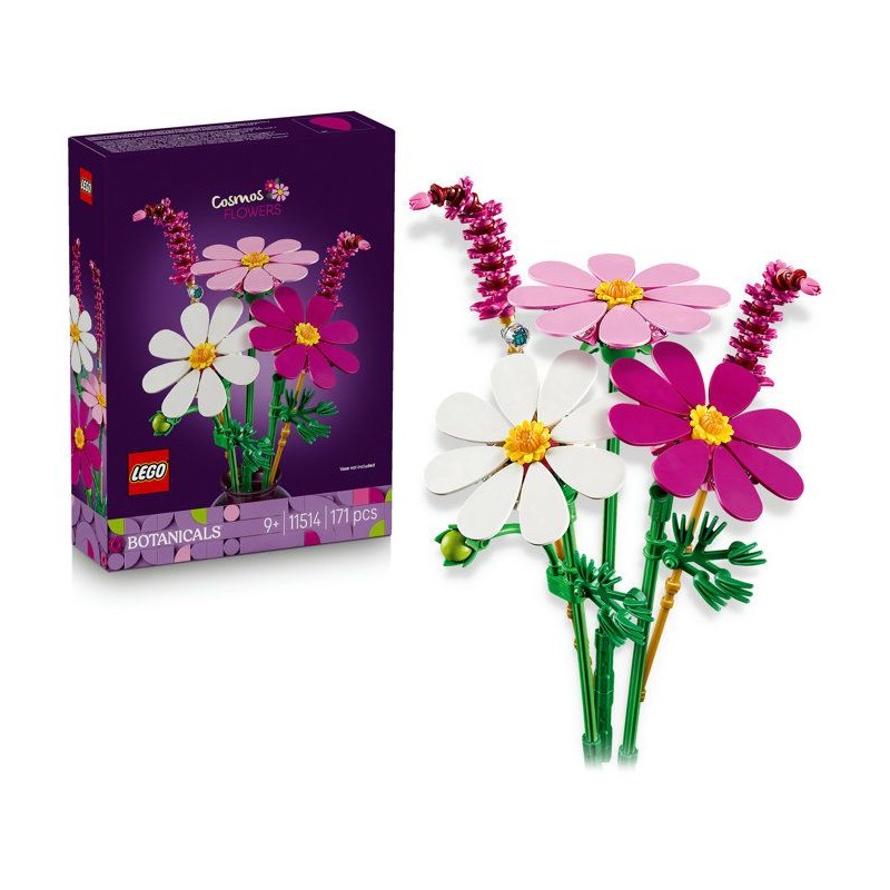 LEGO Botanicals 11514 Les Cosmos - Set de Petit Bouquet Artificiel des