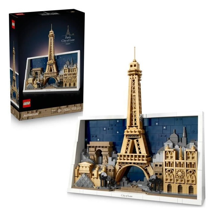LEGO Architecture 21064 Paris, Ville de l'Amour - Set de Construction pour Adulte - Cadeau LEGO Architecture 21064 Paris, Ville de l'Amour - Set de Construction pour Adulte - Cadeau