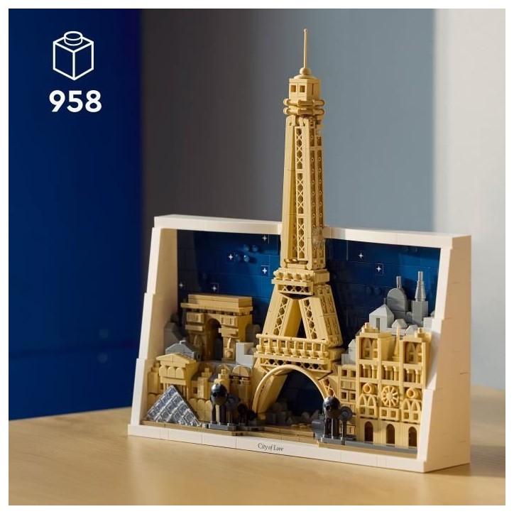 LEGO Architecture 21064 Paris, Ville de l'Amour - Set de Construction pour Adulte - Cadeau LEGO Architecture 21064 Paris, Ville de l'Amour - Set de Construction pour Adulte - Cadeau