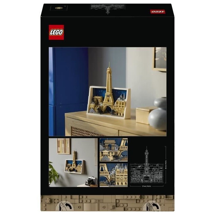 LEGO Architecture 21064 Paris, Ville de l'Amour - Set de Construction pour Adulte - Cadeau LEGO Architecture 21064 Paris, Ville de l'Amour - Set de Construction pour Adulte - Cadeau