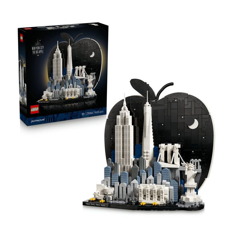 LEGO Architecture 21066 New York, La Grosse Pomme - Set de Constructio