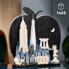 LEGO Architecture 21066 New York, La Grosse Pomme - Set de Construction Miniature - Adulte