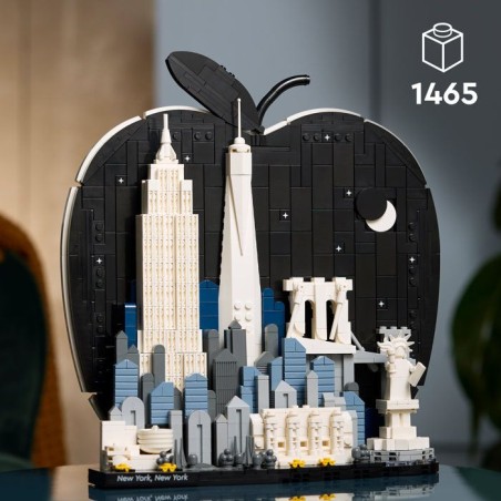 LEGO Architecture 21066 New York, La Grosse Pomme - Set de Construction Miniature - Adulte