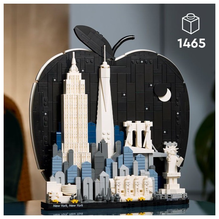 LEGO Architecture 21066 New York, La Grosse Pomme - Set de Construction Miniature - Adulte LEGO Architecture 21066 New York, La Grosse Pomme - Set de Construction Miniature - Adulte