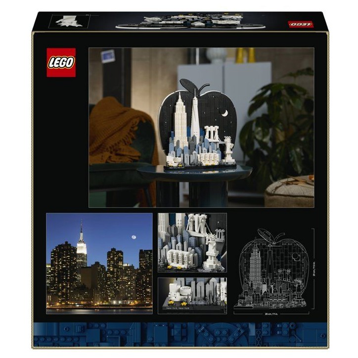LEGO Architecture 21066 New York, La Grosse Pomme - Set de Construction Miniature - Adulte LEGO Architecture 21066 New York, La Grosse Pomme - Set de Construction Miniature - Adulte
