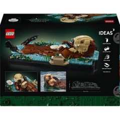LEGO Ideas 21366 Les Loutres Câlines - Set de Construction Adulte - M