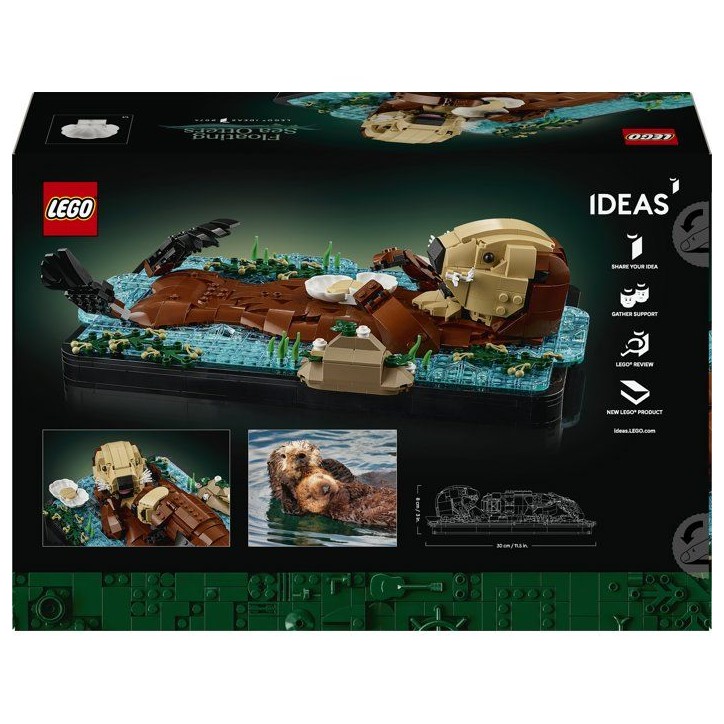 LEGO Ideas 21366 Les Loutres Câlines - Set de Construction Adulte - Maquette d'Animaux LEGO Ideas 21366 Les Loutres Câlines - Set de Construction Adulte - Maquette d'Animaux
