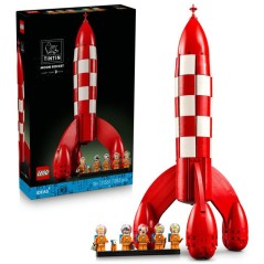 LEGO Ideas 21367 La Fusée de Tintin - Set de Construction Adulte - Ma