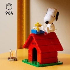 LEGO Ideas 21368 Peanuts : La Niche de Snoopy - Set de Construction Adulte - Décoration