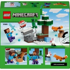 LEGO Minecraft 21583 Les Aventures de Steve dans la Taiga - Jeu Garço