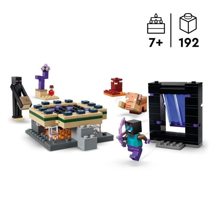LEGO Minecraft 21584 Voyage a Travers les Portails du Nether et de l'Ender - Jeu des 7 ans LEGO Minecraft 21584 Voyage a Travers les Portails du Nether et de l'Ender - Jeu des 7 ans