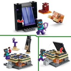 LEGO Minecraft 21584 Voyage a Travers les Portails du Nether et de l'E