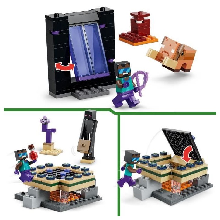 LEGO Minecraft 21584 Voyage a Travers les Portails du Nether et de l'Ender - Jeu des 7 ans LEGO Minecraft 21584 Voyage a Travers les Portails du Nether et de l'Ender - Jeu des 7 ans