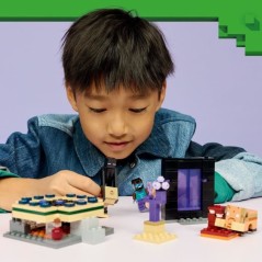 LEGO Minecraft 21584 Voyage a Travers les Portails du Nether et de l'E