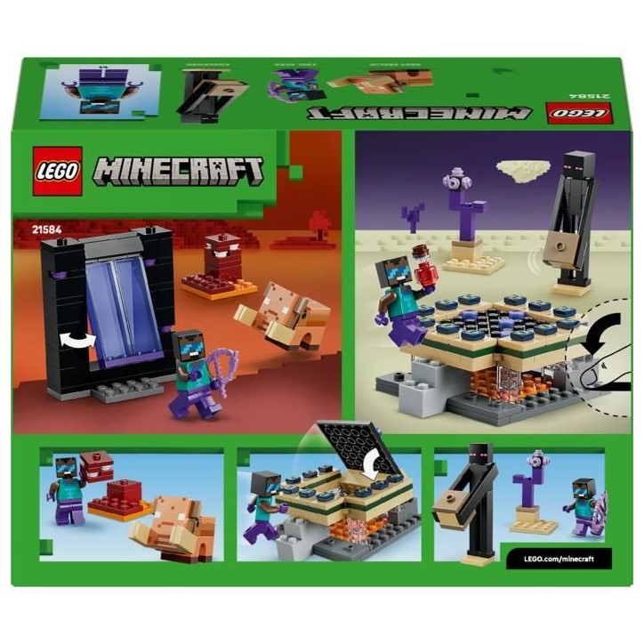 LEGO Minecraft 21584 Voyage a Travers les Portails du Nether et de l'Ender - Jeu des 7 ans LEGO Minecraft 21584 Voyage a Travers les Portails du Nether et de l'Ender - Jeu des 7 ans