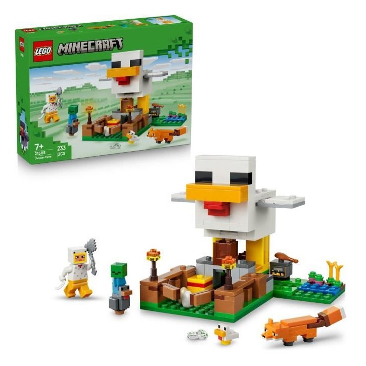 LEGO Minecraft 21585 La Ferme a Poulet - Jouet de Construction Fille ou Garçon des 7 ans LEGO Minecraft 21585 La Ferme a Poulet - Jouet de Construction Fille ou Garçon des 7 ans