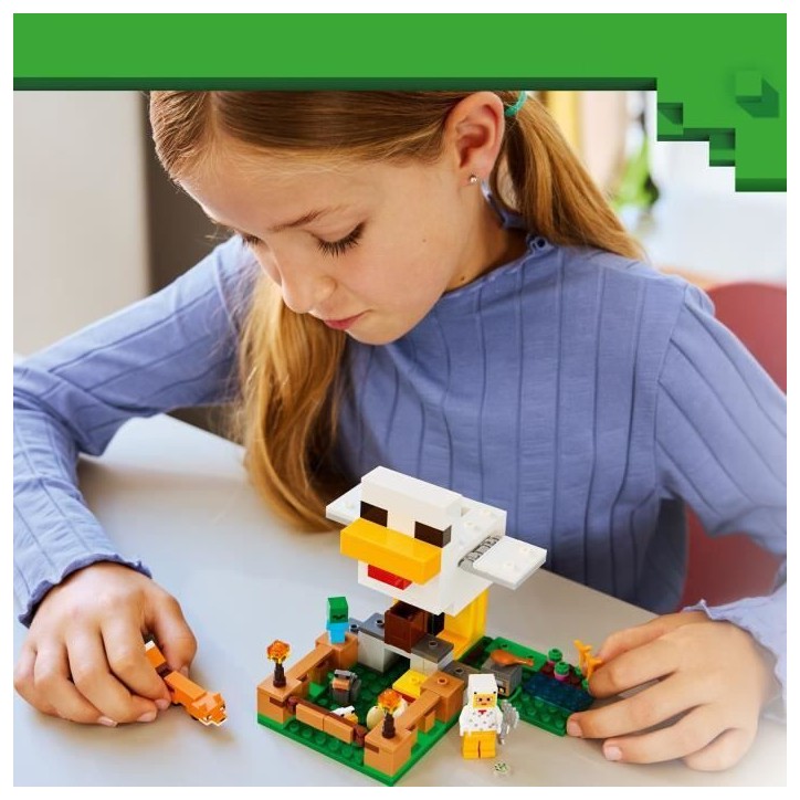 LEGO Minecraft 21585 La Ferme a Poulet - Jouet de Construction Fille ou Garçon des 7 ans LEGO Minecraft 21585 La Ferme a Poulet - Jouet de Construction Fille ou Garçon des 7 ans