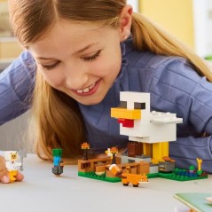 LEGO Minecraft 21585 La Ferme a Poulet - Jouet de Construction Fille o