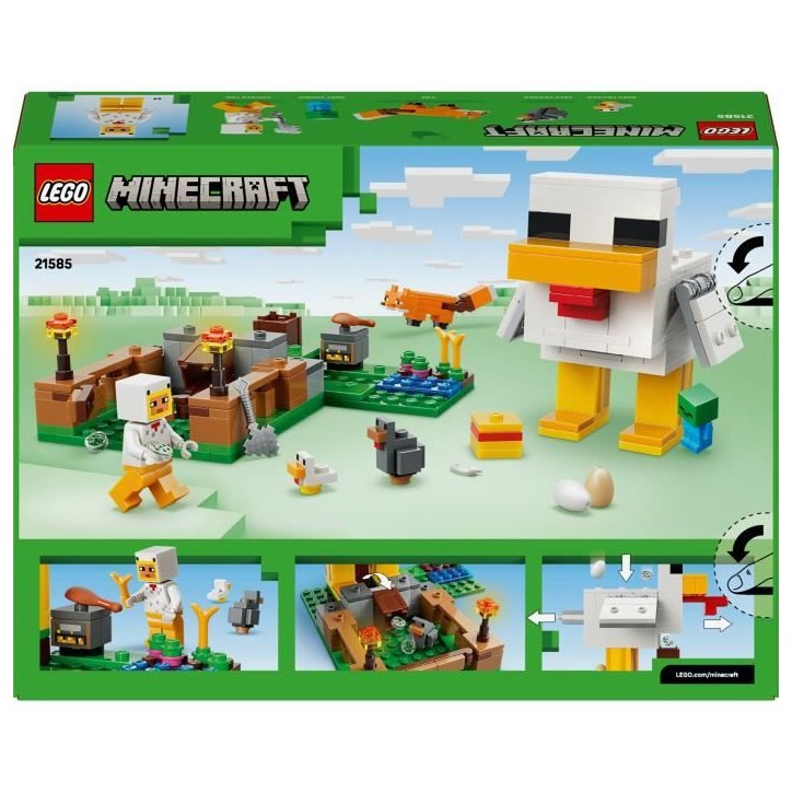 LEGO Minecraft 21585 La Ferme a Poulet - Jouet de Construction Fille ou Garçon des 7 ans LEGO Minecraft 21585 La Ferme a Poulet - Jouet de Construction Fille ou Garçon des 7 ans
