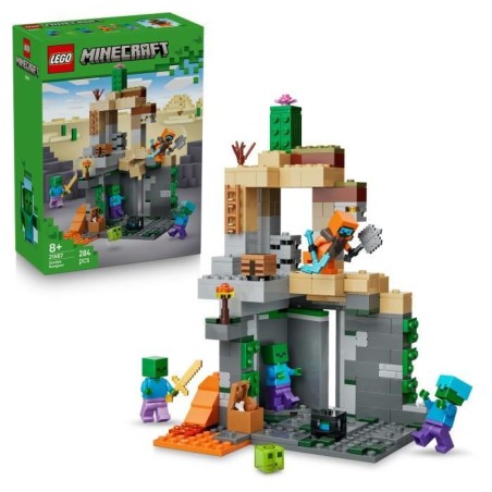 LEGO Minecraft 21587 Le Donjon de Zombies - Jeu Interactif pour Garço