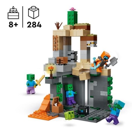 LEGO Minecraft 21587 Le Donjon de Zombies - Jeu Interactif pour Garçon ou Fille des 8 ans