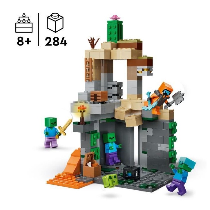 LEGO Minecraft 21587 Le Donjon de Zombies - Jeu Interactif pour Garçon ou Fille des 8 ans LEGO Minecraft 21587 Le Donjon de Zombies - Jeu Interactif pour Garçon ou Fille des 8 ans