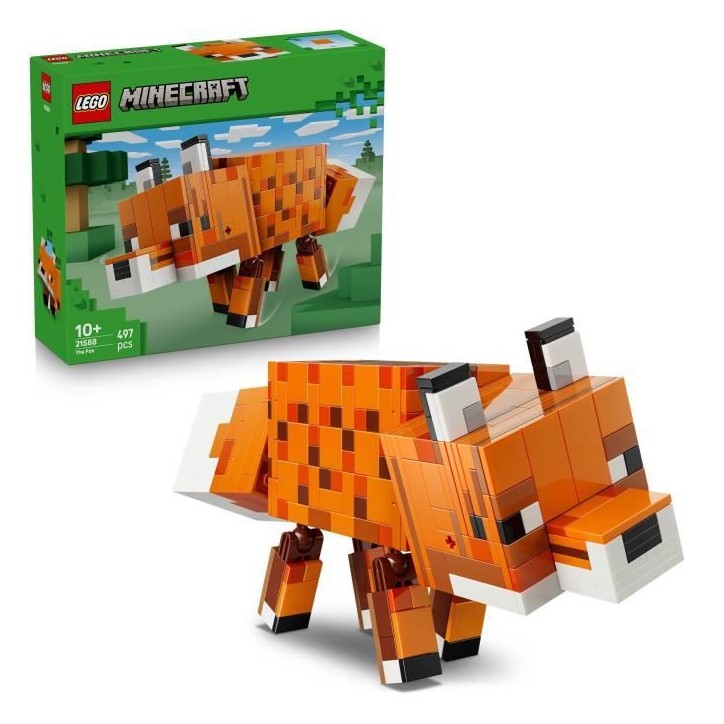 LEGO Minecraft 21588 Le Renard - Jeu 3D Garçon ou Fille des 10 ans - Figurine d'Animal LEGO Minecraft 21588 Le Renard - Jeu 3D Garçon ou Fille des 10 ans - Figurine d'Animal
