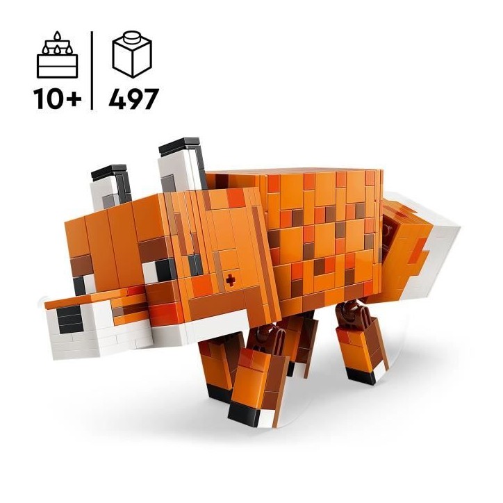 LEGO Minecraft 21588 Le Renard - Jeu 3D Garçon ou Fille des 10 ans - Figurine d'Animal LEGO Minecraft 21588 Le Renard - Jeu 3D Garçon ou Fille des 10 ans - Figurine d'Animal