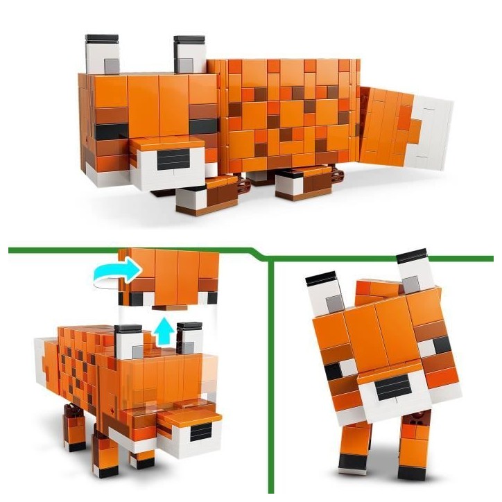 LEGO Minecraft 21588 Le Renard - Jeu 3D Garçon ou Fille des 10 ans - Figurine d'Animal LEGO Minecraft 21588 Le Renard - Jeu 3D Garçon ou Fille des 10 ans - Figurine d'Animal