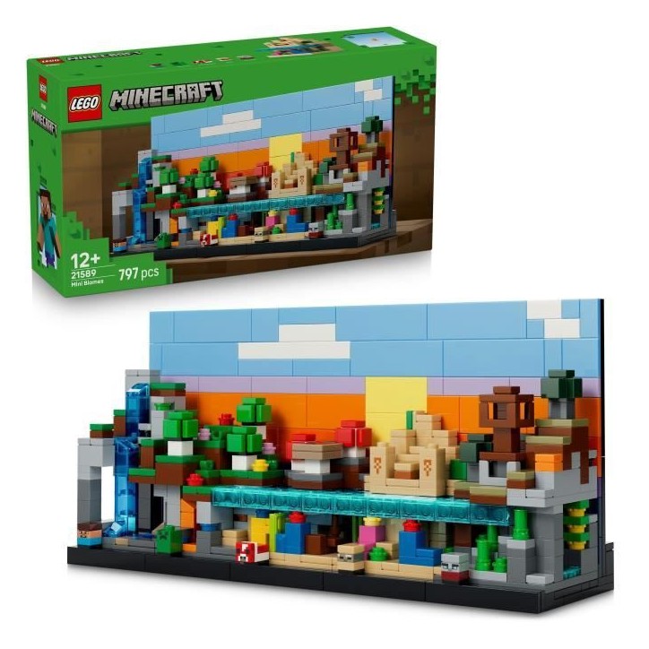 LEGO Minecraft 21589 Mini Biomes - Jouet de Construction pour Garçon ou Fille des 12 ans LEGO Minecraft 21589 Mini Biomes - Jouet de Construction pour Garçon ou Fille des 12 ans