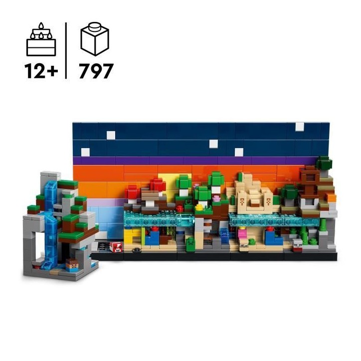 LEGO Minecraft 21589 Mini Biomes - Jouet de Construction pour Garçon ou Fille des 12 ans LEGO Minecraft 21589 Mini Biomes - Jouet de Construction pour Garçon ou Fille des 12 ans