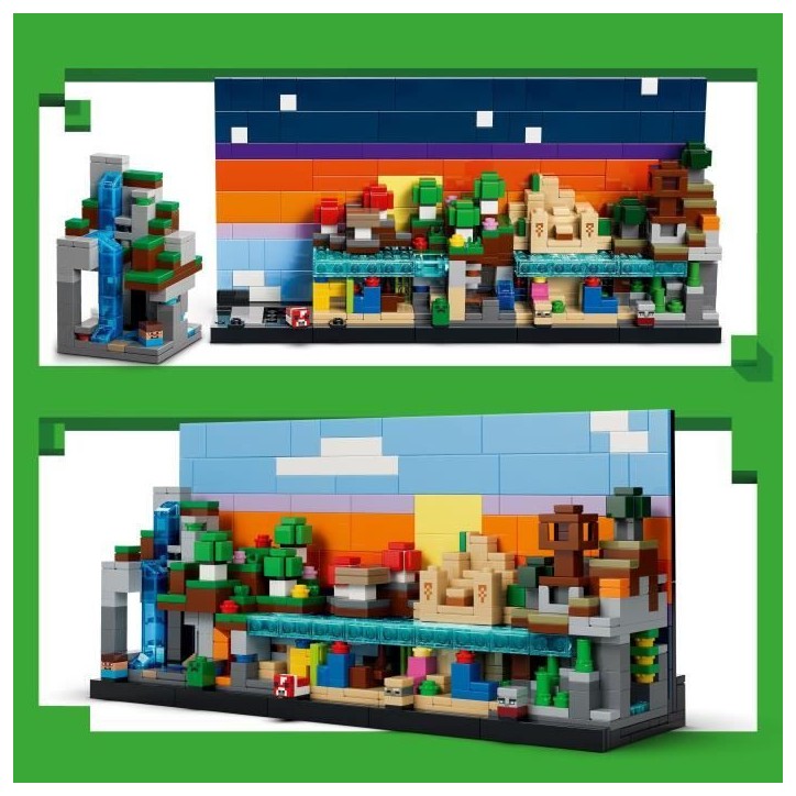 LEGO Minecraft 21589 Mini Biomes - Jouet de Construction pour Garçon ou Fille des 12 ans LEGO Minecraft 21589 Mini Biomes - Jouet de Construction pour Garçon ou Fille des 12 ans