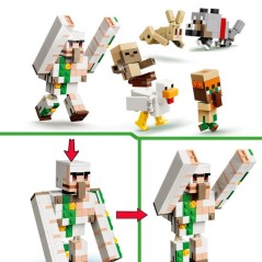 LEGO Minecraft 21592 L'Attaque du Désert du Poulet Chevauché - Jeu d