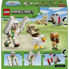 LEGO Minecraft 21592 L'Attaque du Désert du Poulet Chevauché - Jeu d