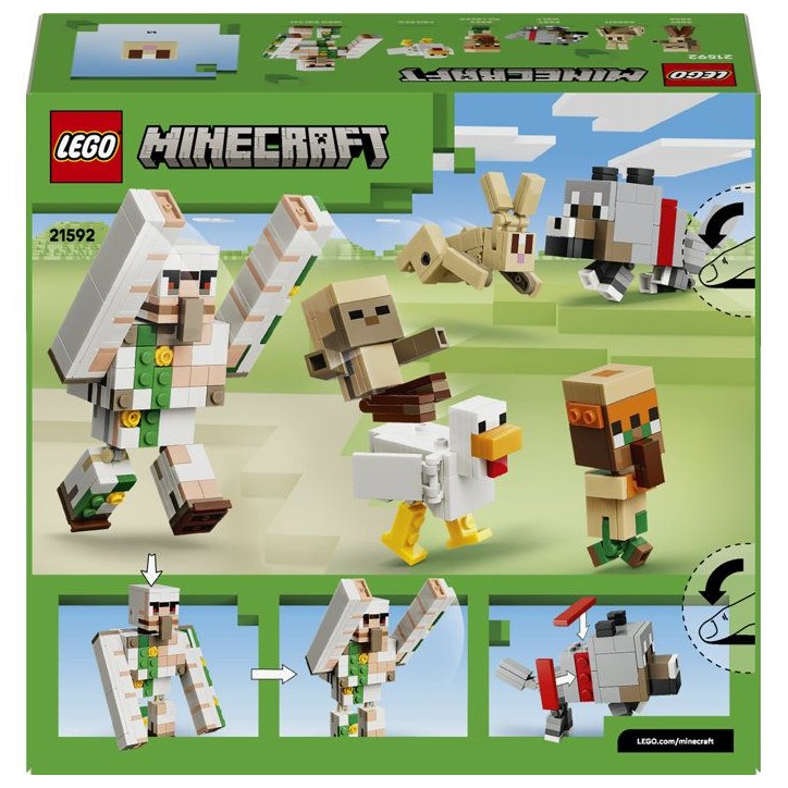 LEGO Minecraft 21592 L'Attaque du Désert du Poulet Chevauché - Jeu de Construction 9 ans LEGO Minecraft 21592 L'Attaque du Désert du Poulet Chevauché - Jeu de Construction 9 ans
