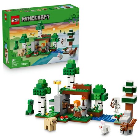 LEGO Minecraft 21593 L'Aventure de la Premiere Nuit - Jouet Interactif