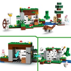 LEGO Minecraft 21593 L'Aventure de la Premiere Nuit - Jouet Interactif