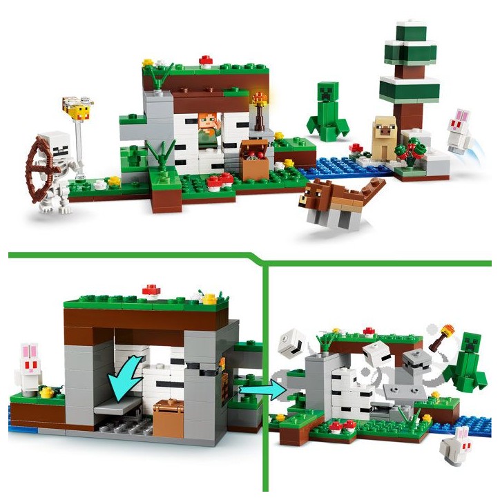 LEGO Minecraft 21593 L'Aventure de la Premiere Nuit - Jouet Interactif des 8 ans - Cadeau LEGO Minecraft 21593 L'Aventure de la Premiere Nuit - Jouet Interactif des 8 ans - Cadeau