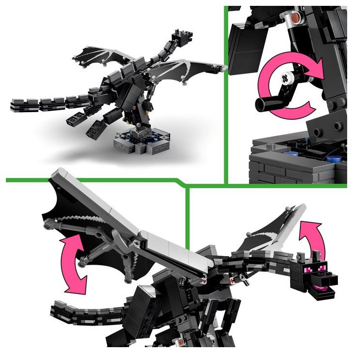 LEGO Minecraft 21595 Le Dragon de l'Ender - Jeu Interactif pour Garçon ou Fille des 10 ans LEGO Minecraft 21595 Le Dragon de l'Ender - Jeu Interactif pour Garçon ou Fille des 10 ans