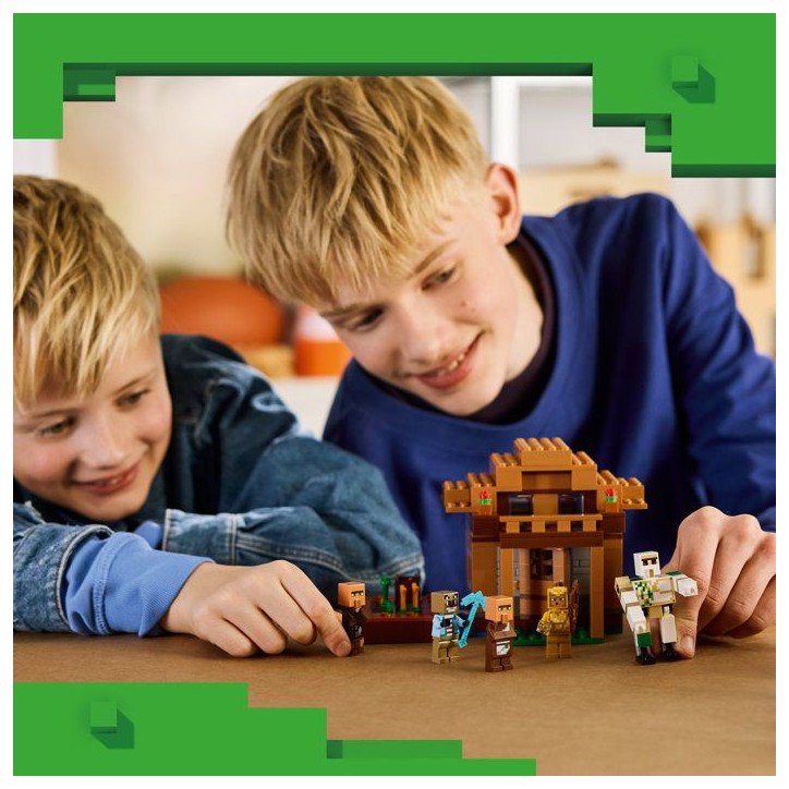 LEGO Minecraft 21596 L'Évocateur a l'Attaque du Village - Jeu 9 ans - Maquettes de Maisons LEGO Minecraft 21596 L'Évocateur a l'Attaque du Village - Jeu 9 ans - Maquettes de Maisons