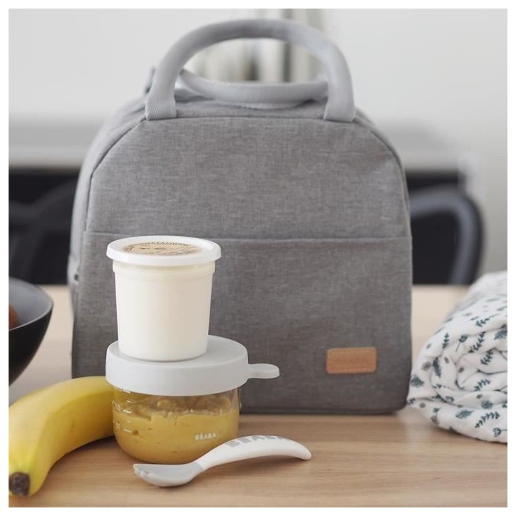 BEABA, Sac Repas isotherme Gris Chiné BEABA, Sac Repas isotherme Gris Chiné