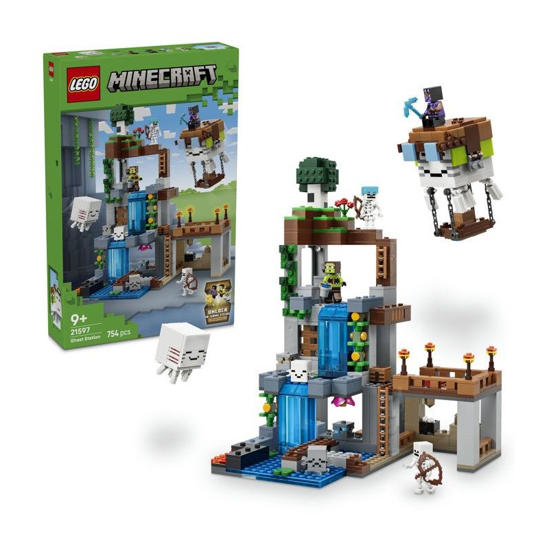LEGO Minecraft 21597 La Station de Ghast - Jouet de Construction des 9