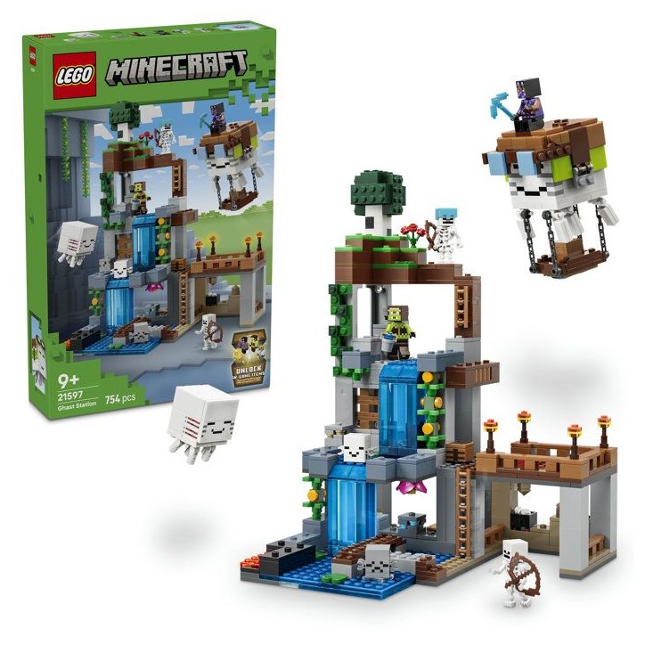 LEGO Minecraft 21597 La Station de Ghast - Jouet de Construction des 9 ans - Figurines LEGO Minecraft 21597 La Station de Ghast - Jouet de Construction des 9 ans - Figurines