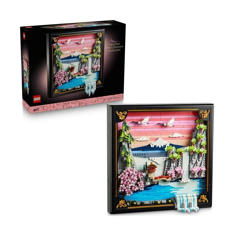 LEGO Art 31218 Les Cerisiers en Fleurs - Set pour Adulte - Maquette de