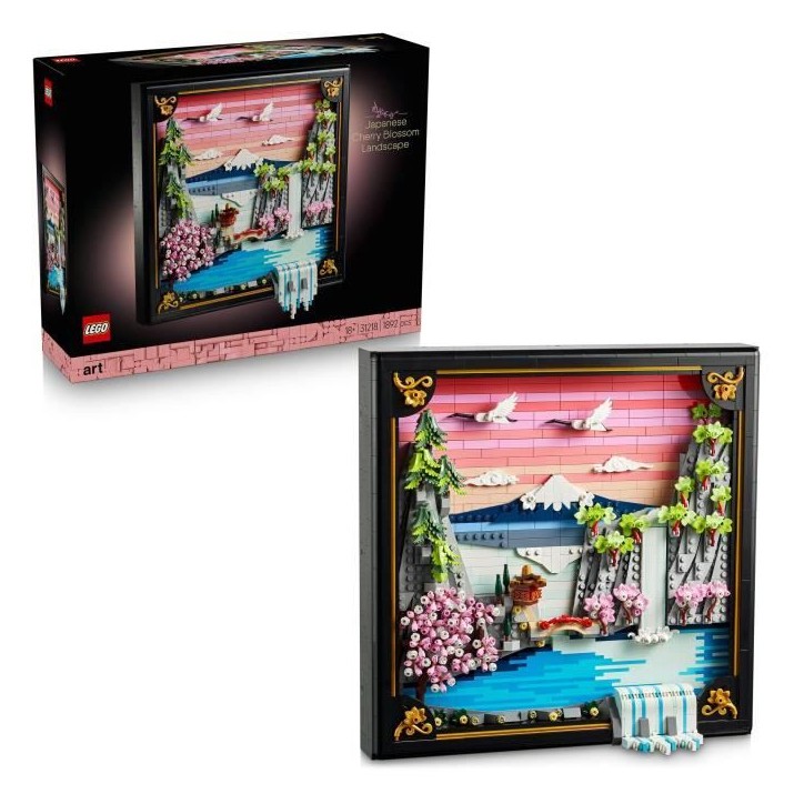 LEGO Art 31218 Les Cerisiers en Fleurs - Set pour Adulte - Maquette de Décoration Murale LEGO Art 31218 Les Cerisiers en Fleurs - Set pour Adulte - Maquette de Décoration Murale